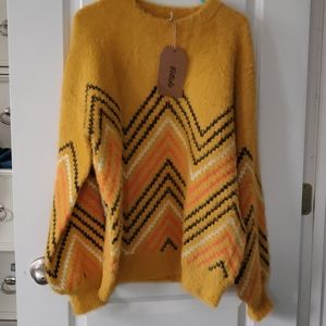 NWT Retro Mohair Listicle Sweater